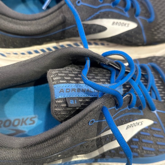 Brooks Adrenaline GTS 21 Mens Running Shoes Dark Grey Blue Size 15 Medium D - Picture 6 of 8